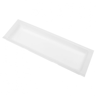 TRAYBOND кухонный лоток для столовых приборов с одним отделом, 157*444-480*45,белый(20шт/уп)