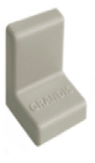 Уголок метал. с пластик.крышкой 25х25 Серый,компл (001-000067)