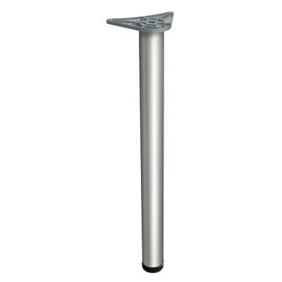 Опора 60/1100 мм ХРОМ с верхним креплением (ПЛОЩАДКА) и подпятником,компл. (4 шт)