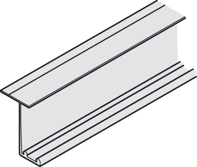 Двойная ходовая шина верхняя алюм. серебр.  3,5м