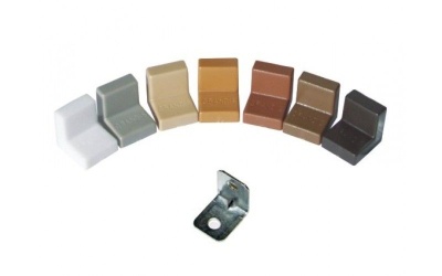 Уголок метал. с пластик.крышкой 16х20 Коричневый,компл (001-000055)