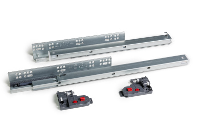 Направляющие скрытого монтажа 3D Mont Blanc 450 мм ПВ Soft Close 10шт/упак 