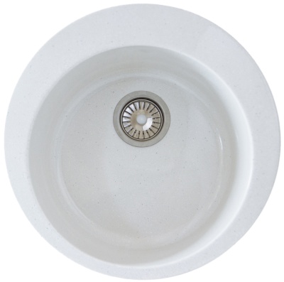 Мойка каменная S-1 Белый крап  МАТОВЫЙ (02-020-000363)