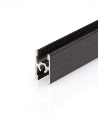 8.ПАРТНЕР  Профиль межсекционный под саморез, Венге темный (5,8м)