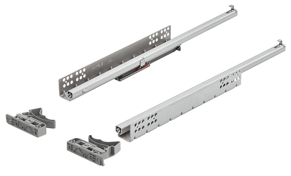 Matrix Runner UM S30, направляющие скрытого монтажа ПВ, soft-close, 400 мм, с клипсой