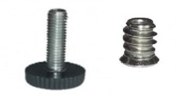 Опора М6 с муфтой D 18\h26 (500/1500 шт) Черная (011-000097)