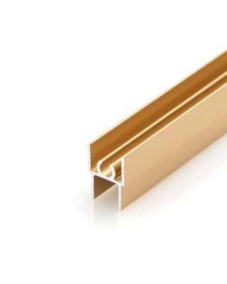 4.ПАРТНЕР Профиль горизонт. верх., Золото матовое (6м) Econom