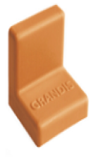 Уголок метал. с пластик.крышкой 25х25 Светлый бук,компл (001-000066)