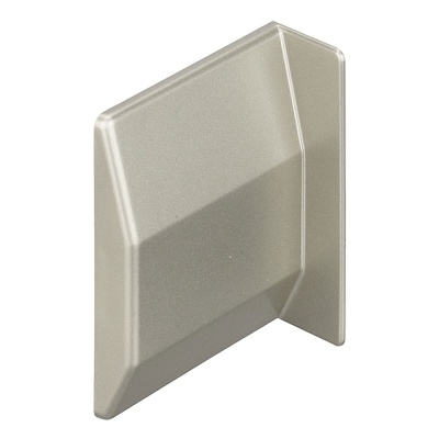 Заглушка для мебельного навеса,металлическая,никель,левая(400 шт/уп)