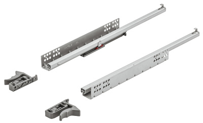 Направляющие Hafele Matrix Runner UM S25 Soft-Close, частичное выдвижение с фиксатором, 250мм