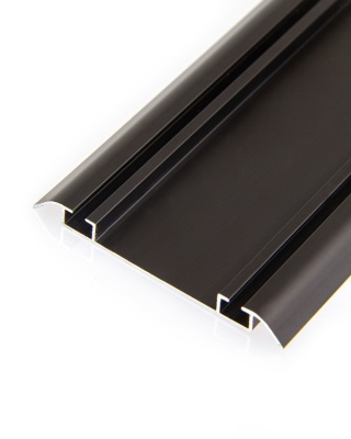 4.ПАРТНЕР Направляющая нижн. двухполоз., Бронза матовая (6м) Econom