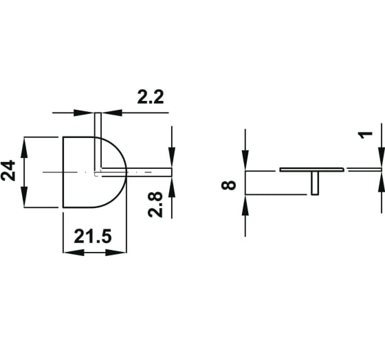 Заглушка RAFIX 20 Бежевый N