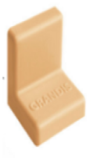 Уголок метал. с пластик.крышкой 25х25 Бежевый,компл (001-000060)