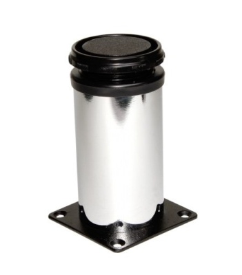 Опора h-100 d=50 мм ХРОМ рег. площадка ЧЁРНАЯ 19527 (02-011-000200)