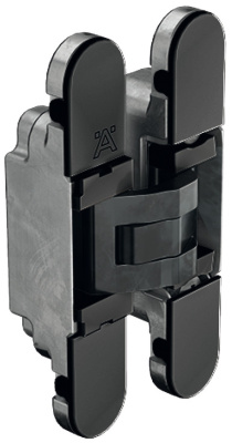 Скрытая мебельная петля с 3D регулировкой цвет заглушек черный