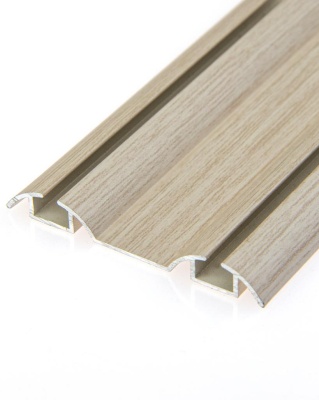 4.ПАРТНЕР Направляющая нижн. двухполоз., Дуб дымчатый (5,8м)