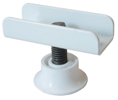 Опора П-образн. белая 16 мм регулируемая МЕТАЛЛ (011-000099)