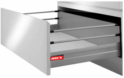 IREX BOX Выдвижной ящик 500мм с 2 рейлингами белый