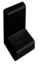 Уголок метал. с пластик.крышкой 25х25 Черный,компл (001-000068)