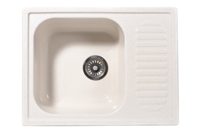 Мойка каменная S-11 Белый Крап МАТОВАЯ (02-020-000357)