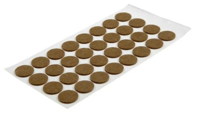 Подпятник фетровый 20мм*20мм коричневый (50шт/лист)