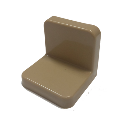 Уголок метал. с пластик.крышкой 25х25 Беленый дуб,компл (001-000061)