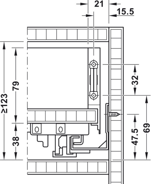 Matrix Box A комплект боковин, белый,89x270 мм