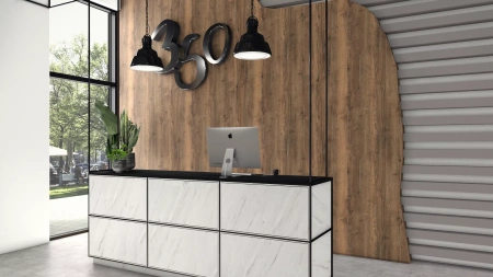 ЛМДФ 18 мм H3176 Дуб Галифакс олово 2800*2070 ST37