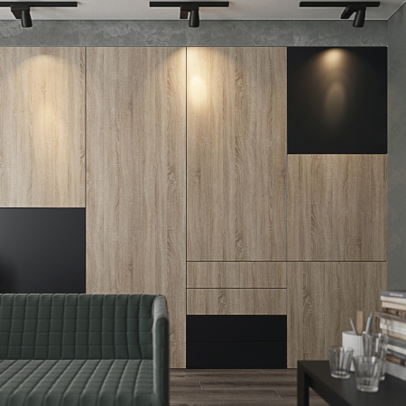 ЛДСП Черный 22 мм U0080 2750*1830 LF