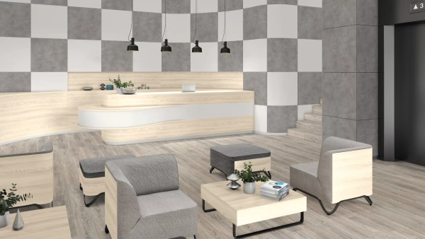 ЛМДФ 16 мм H1250 Ясень Навара 2800*2070 ST36