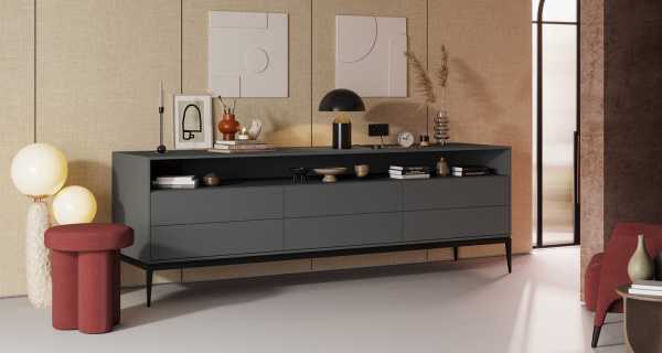 Панель EVOSOFT  EVS002  СЕРЫЙ БАЗАЛЬТ К2 18*2800*1220