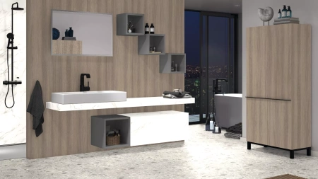 ЛДСП 16 мм AF800 Мрамор Кристалл 2800*2070 ST9